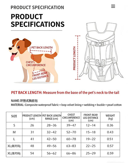 Large Dog Carrier Backpack