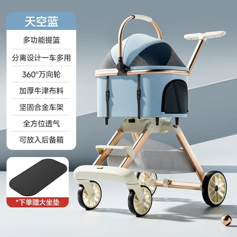 3-in-1 Luxury Pet Stroller