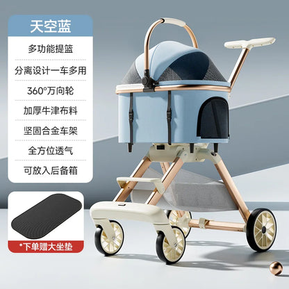 3-in-1 Luxury Pet Stroller