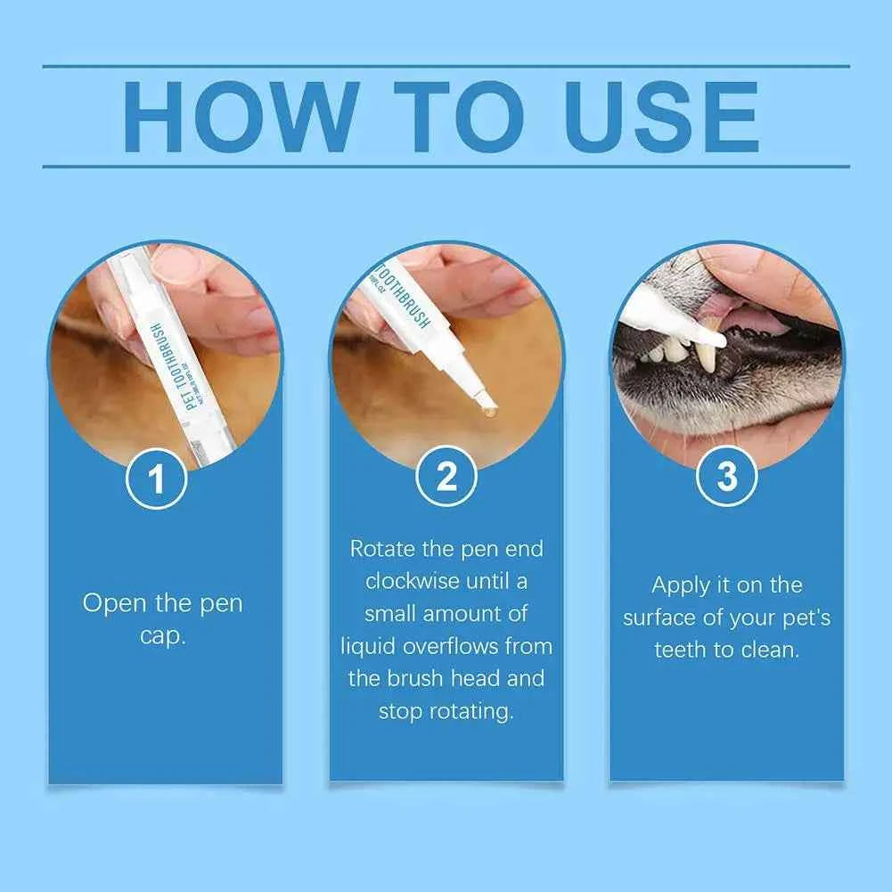 1pc Pet Toothbrush Pen