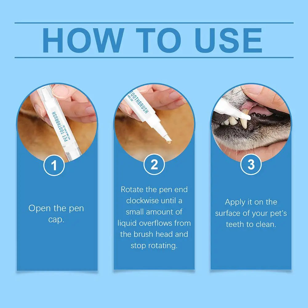 1pc Pet Toothbrush Pen