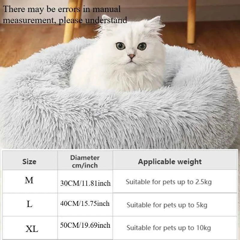 Plush Circle Pet Bed