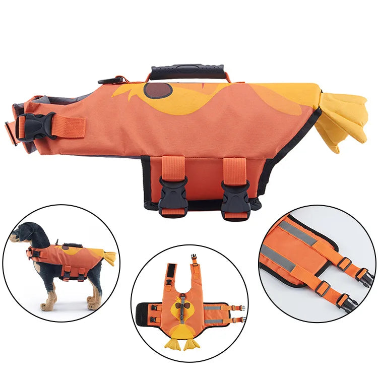Dog Life Jacket with Shark Fin