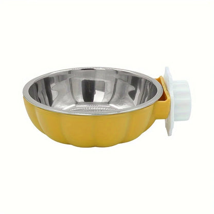 Pumpkin Adjustable Pet Food & Water Bowl