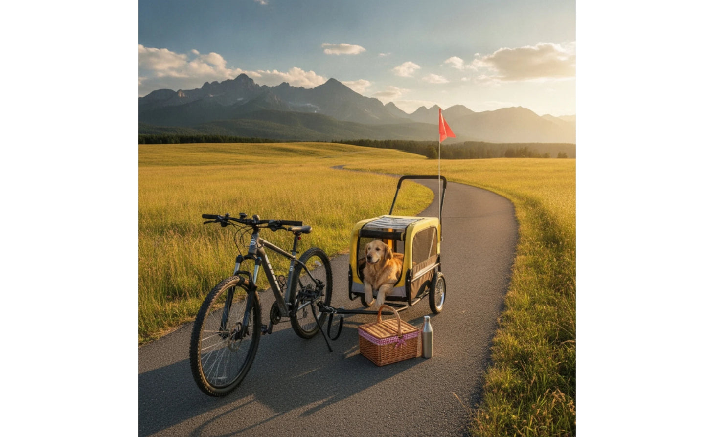 Convertible Dog Bike Trailer & Stroller