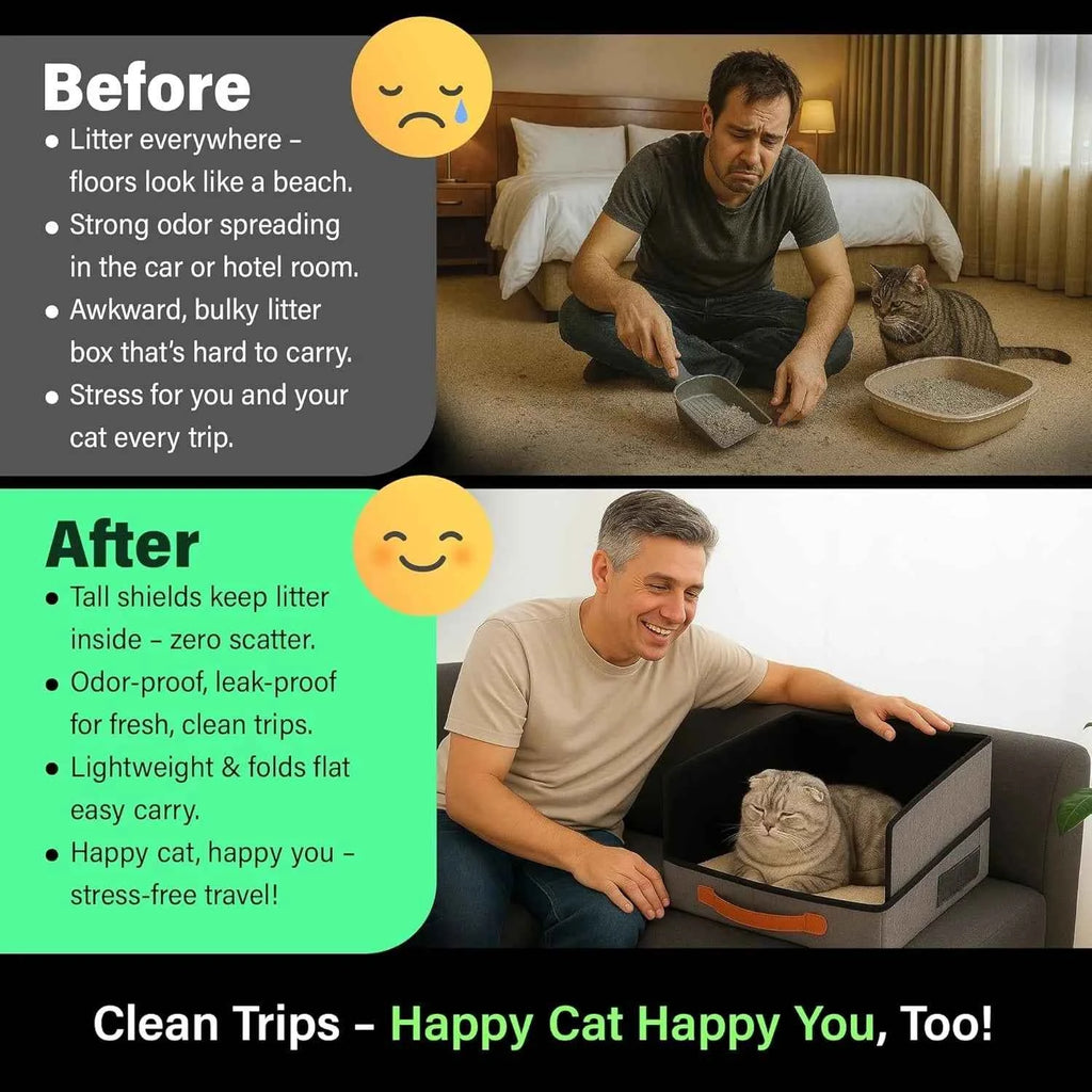 Travel-Friendly Cat Litter Box