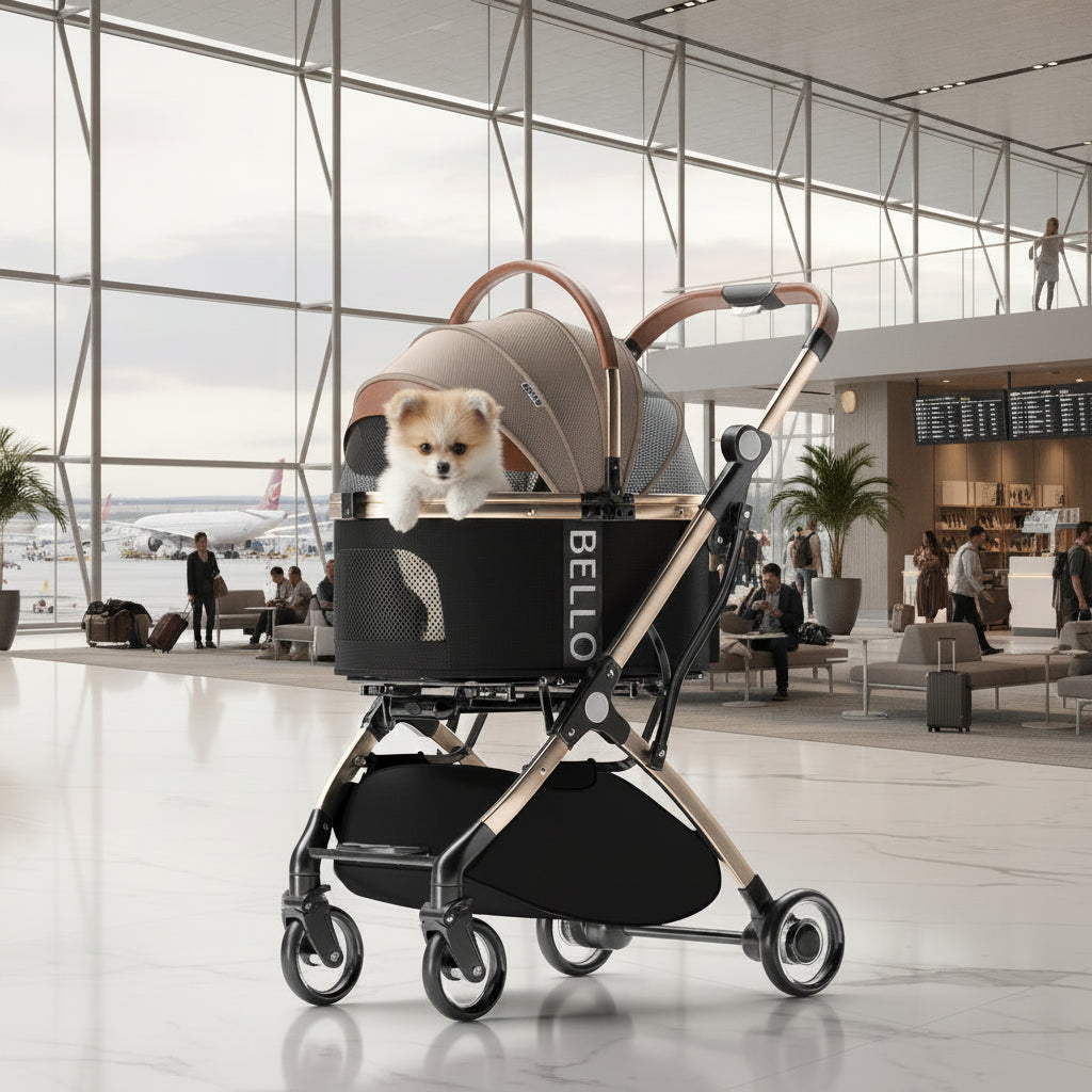 Foldable Pet Stroller for Dogs & Cats - Waggy World