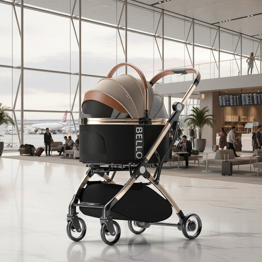 Foldable Pet Stroller for Dogs & Cats