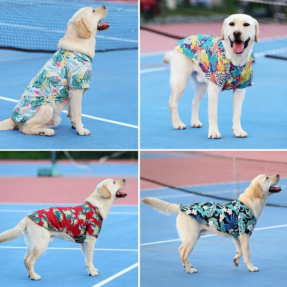 Large Breed Hawaiian Shirt - Waggy World