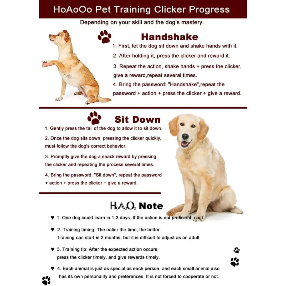 Pet Training Clicker with Wrist Strap for Dogs