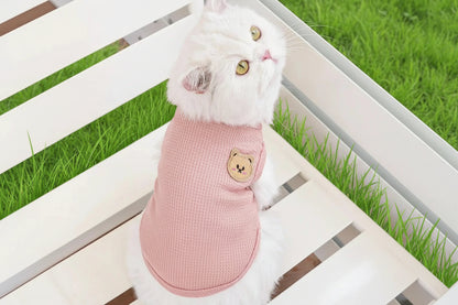 Cat 'Teddy Bear" Cotton Shirt
