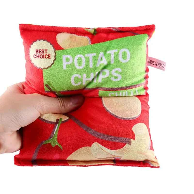 Plush Chips Dog Toy
