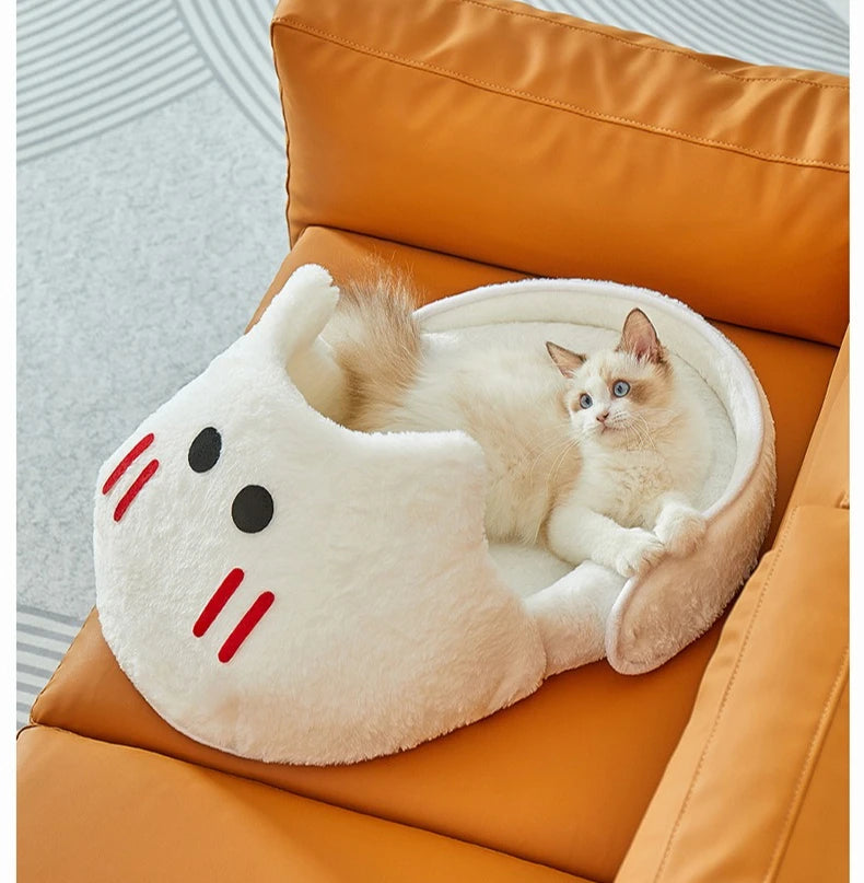 Semi-Enclosed Cat Bed - Waggy World