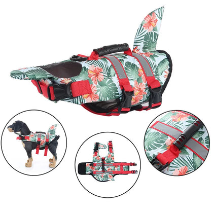Dog Life Jacket with Shark Fin