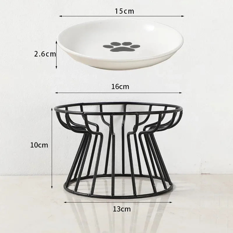 Raised Ceramic Pet Bowl