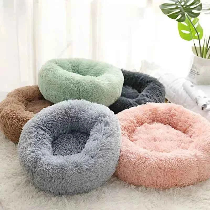 Plush Circle Pet Bed