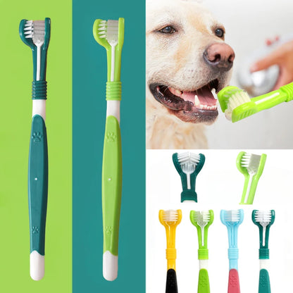 3-Sided Pet Toothbrush
