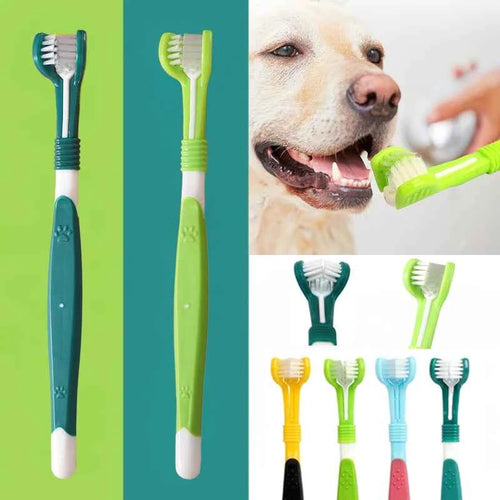 3-Sided Pet Toothbrush