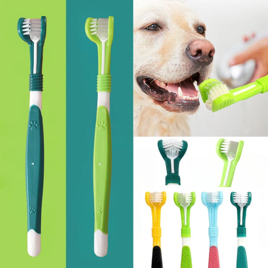 3-Sided Pet Toothbrush