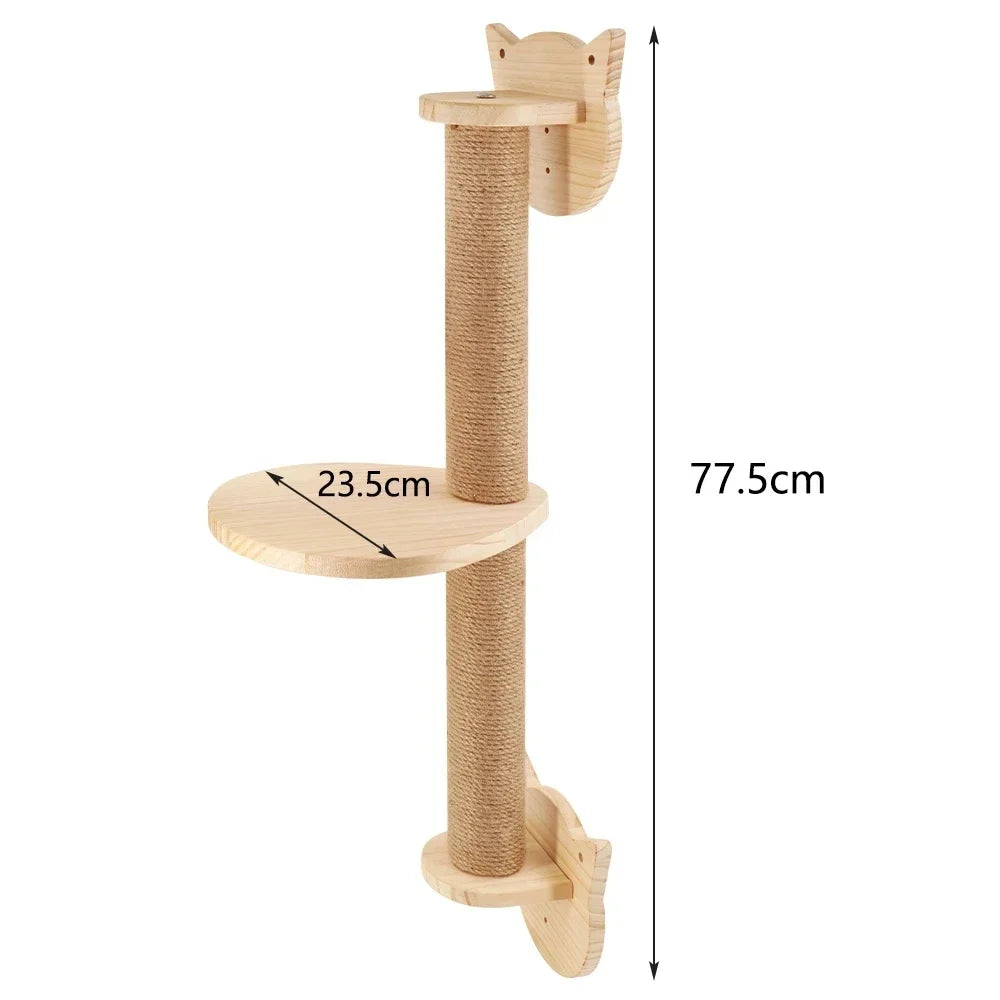 Wooden Cat Climbing Shelves
