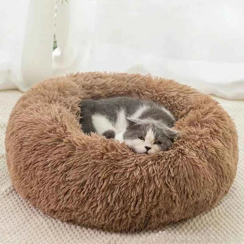 Plush Circle Pet Bed