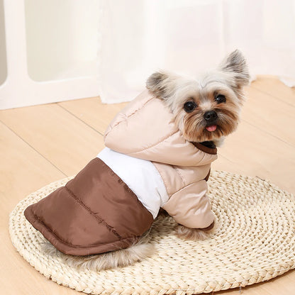 Hoodie Pet Dog Clothes For Small Medium Dogs Cats Winter Windproof Puppy Jacket Warm Fleece Cat Coat Yorkshire Bulldog Clothing