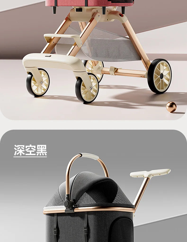 3-in-1 Luxury Pet Stroller