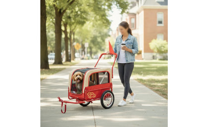 Convertible Dog Bike Trailer & Stroller
