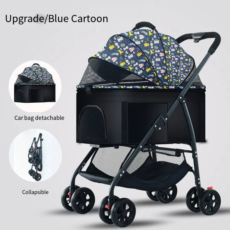3-in-1 Foldable Pet Stroller