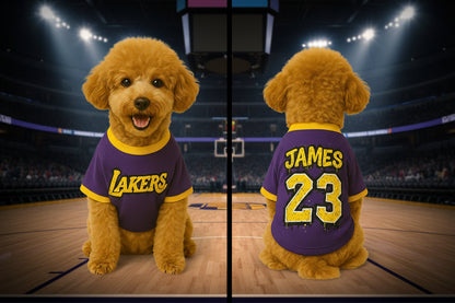 Lakers Lebron James Pet Jersey