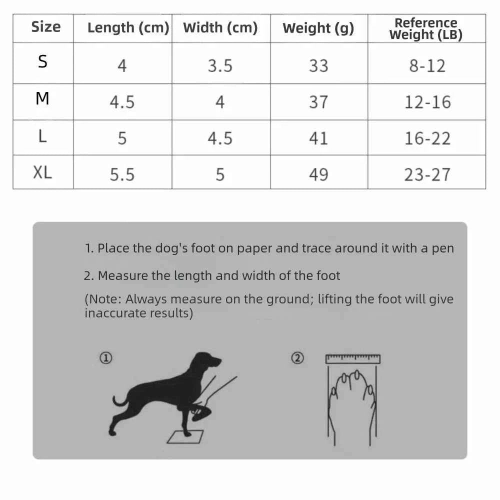 4pcs/set Breathable Pet Shoes