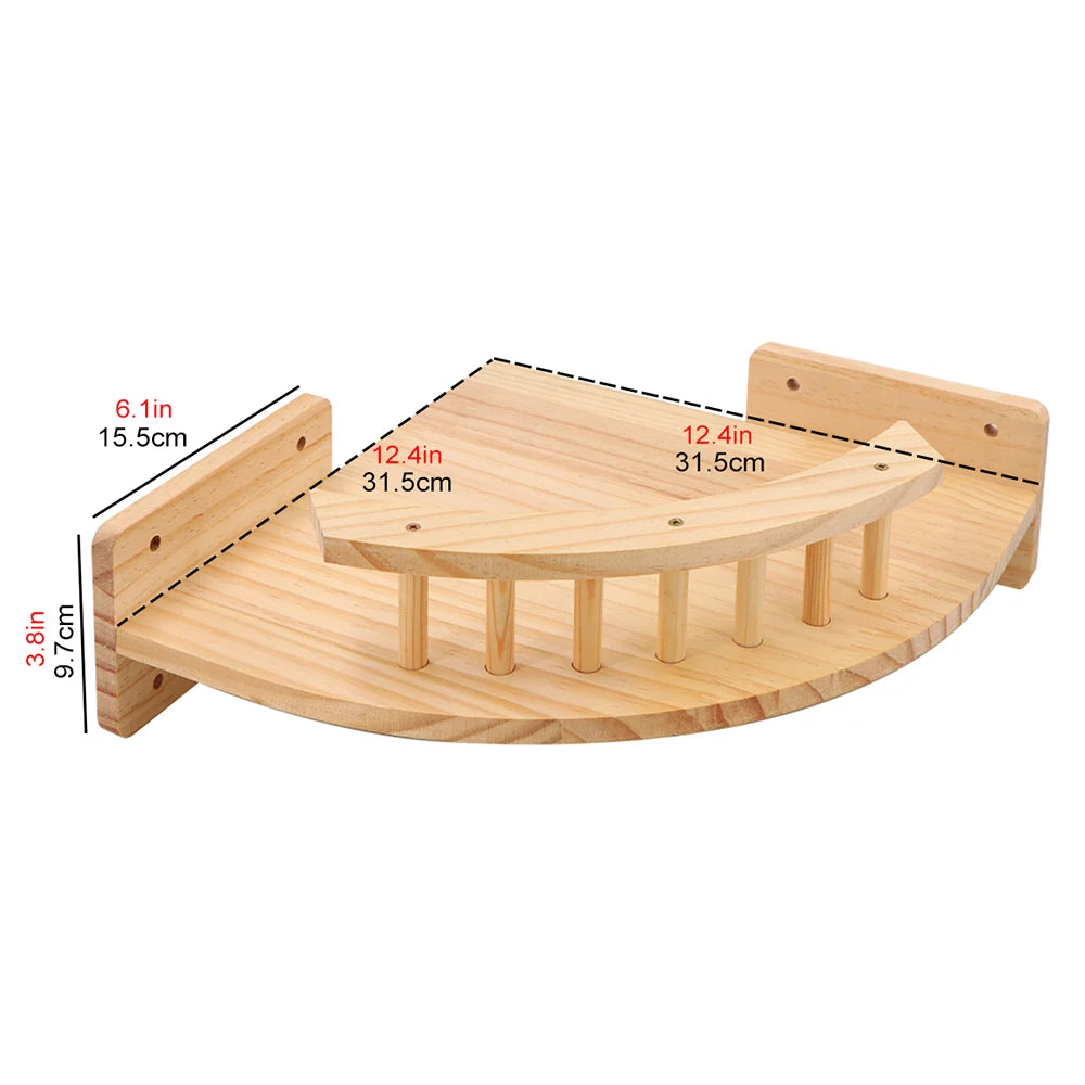 Wooden Cat Climbing Shelves