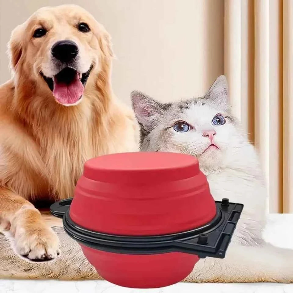 Travel Foldable Double Food Bowl