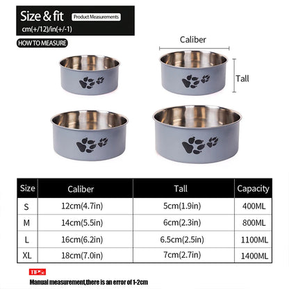 Stainless Steel Pet Bowl