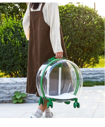 Rolling Pet Carrier Backpack