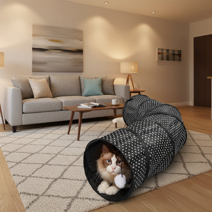 S-Shaped Collapsible Cat Tunnel