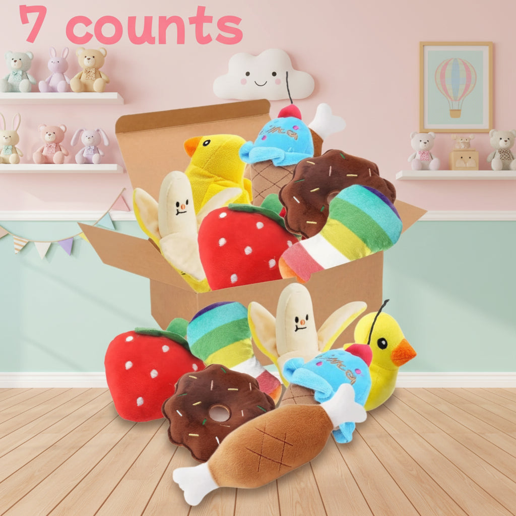 A 7-piece set of puppy sound Toys