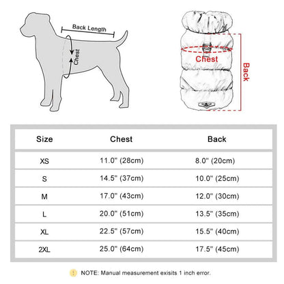 Small Pet Winter Puff Jacket
