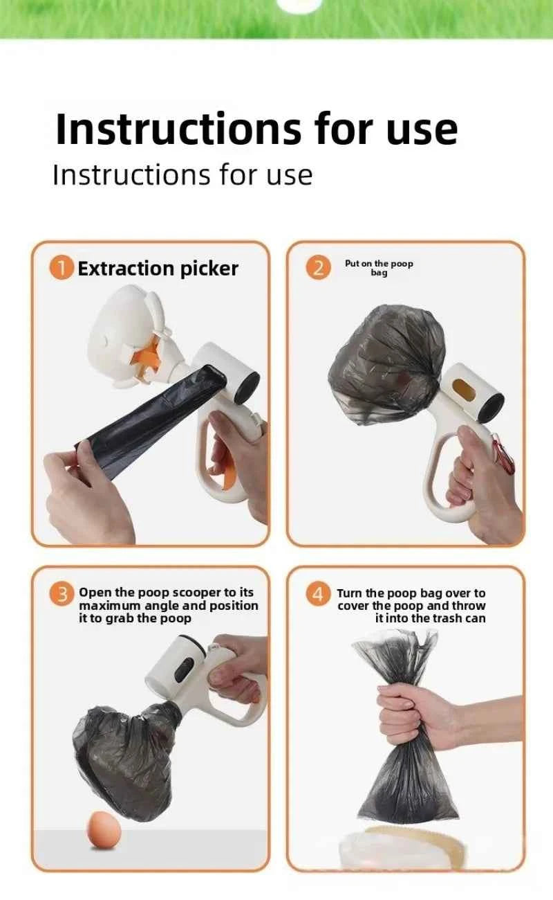 Portable Dog Pooper Scooper - Effortless Cleanup for Pet Owners