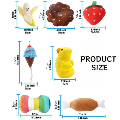 A 7-piece set of puppy sound Toys