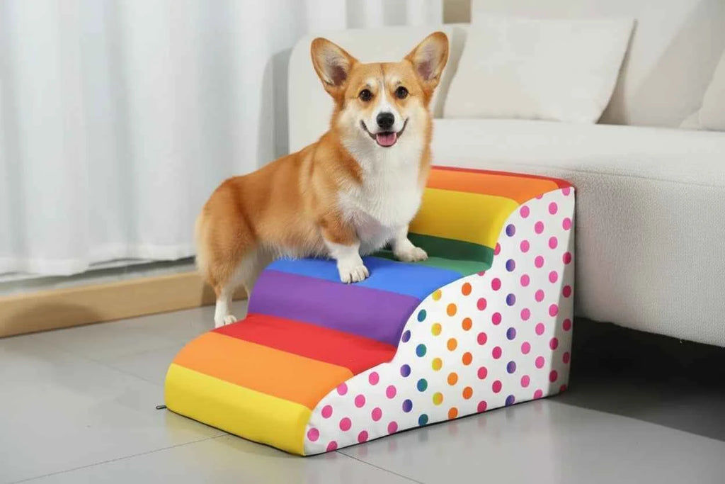 Colorful Pet Steps for Dogs and Cats – Easy Access to Elevated Spaces