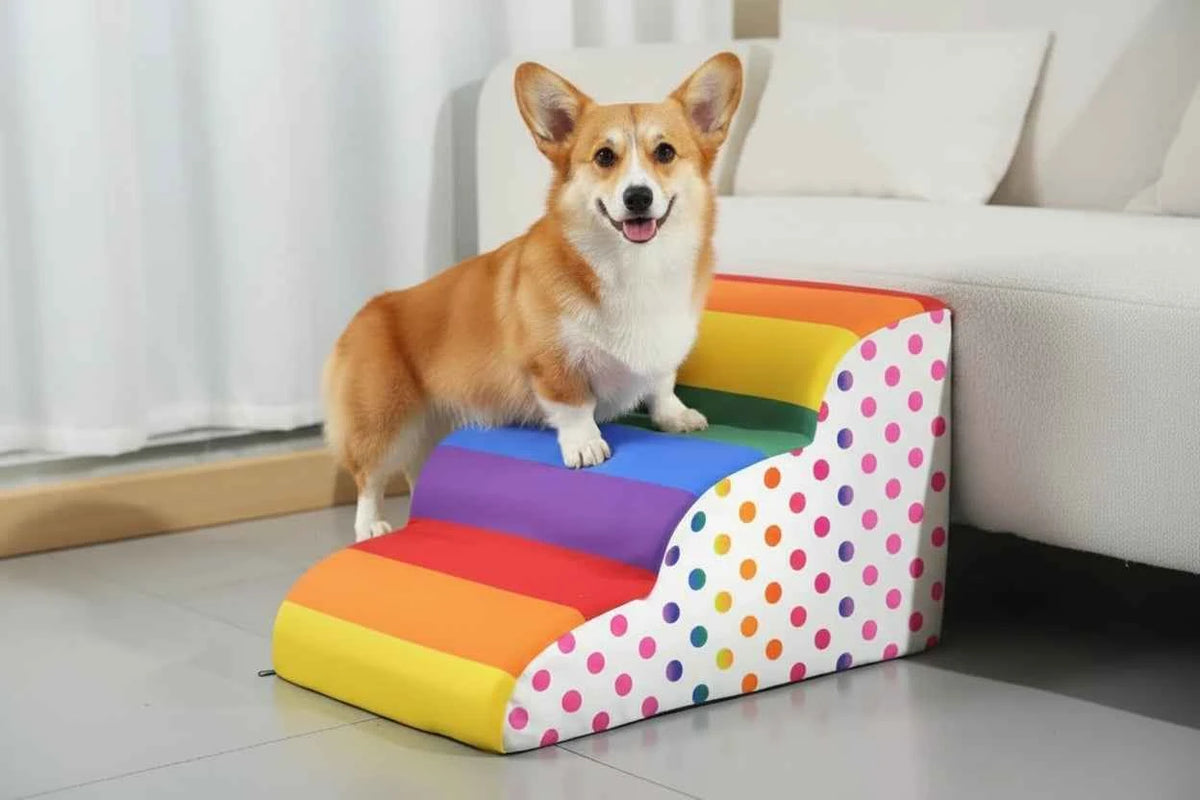 Colorful Pet Steps for Dogs and Cats – Easy Access to Elevated Spaces