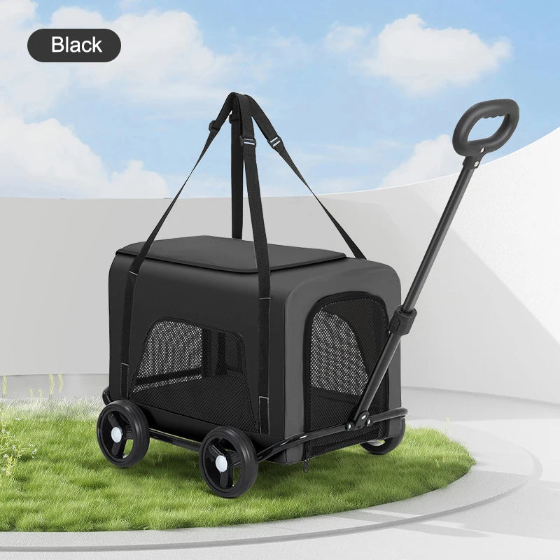 Lightweight Pet Stroller for Small Dogs & Cats