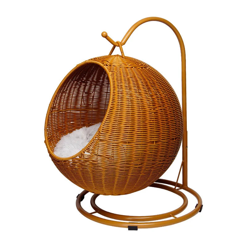 Rattan Pet Bed for Dogs & Cats