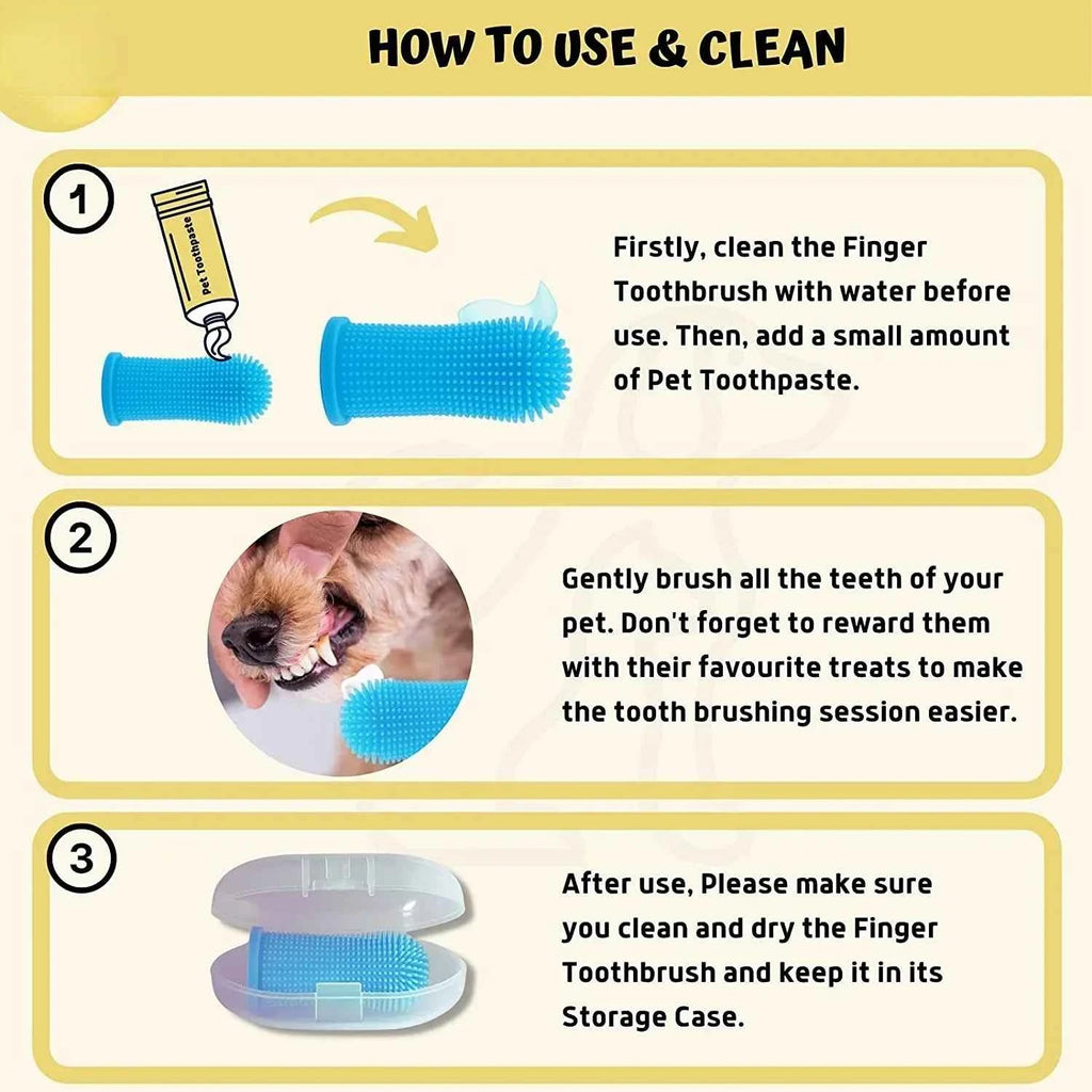 Pet finger toothbrush 3/1pcs