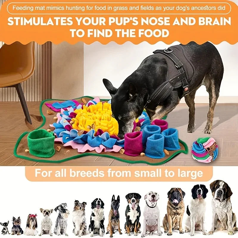 Pet Snuffle Mat for Dogs & Cats Front View