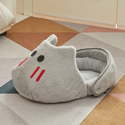 Semi-Enclosed Cat Bed