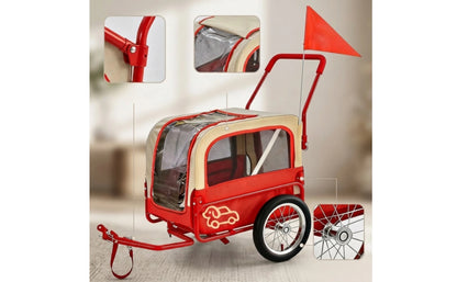 Convertible Dog Bike Trailer & Stroller