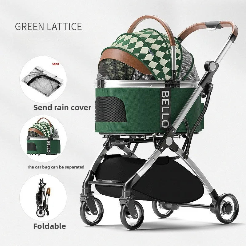 Foldable Pet Stroller for Dogs & Cats - Waggy World