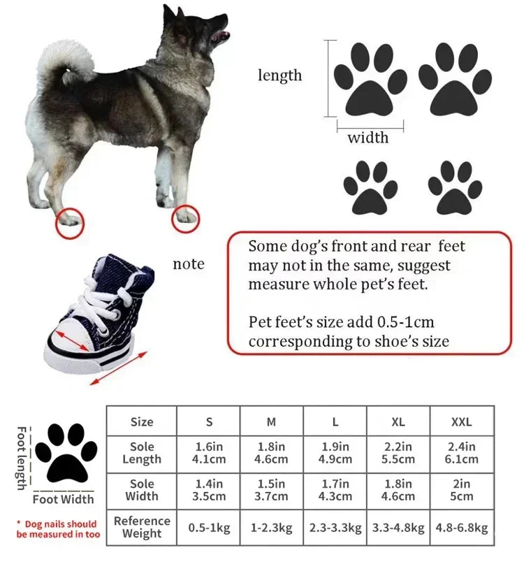 Canvas Pet Shoes